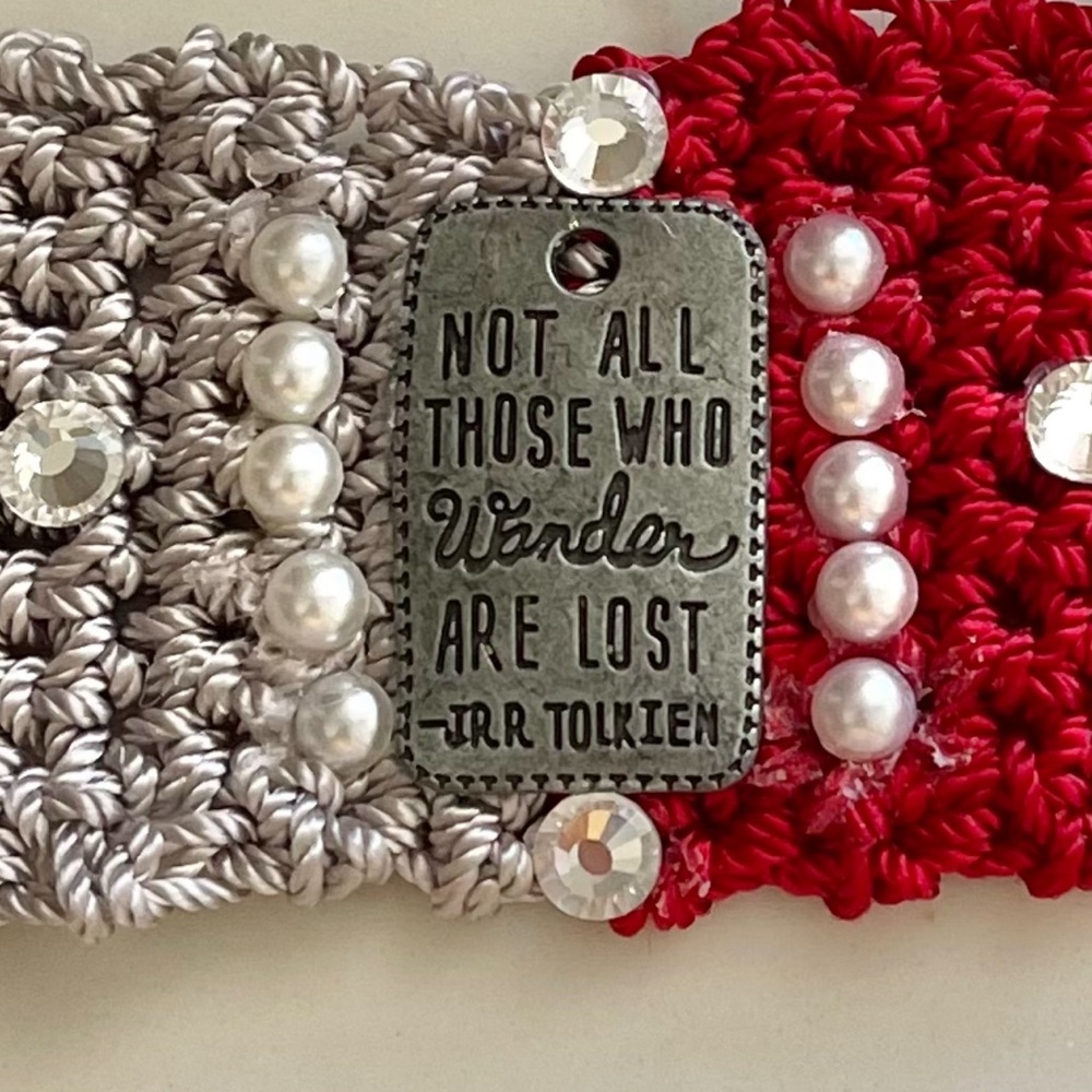 Hand Knits 2 Love Bracelet Famous Quote Message Pendant Beaded Designer Bogemian